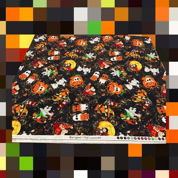 Boo-ligans Style Licensed to SSI Cotton Halloween Fabric 2.75 Yards x 44 Inch - Picture 7 of 16